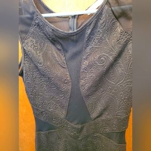 Arden B Black Cut-out dress with design